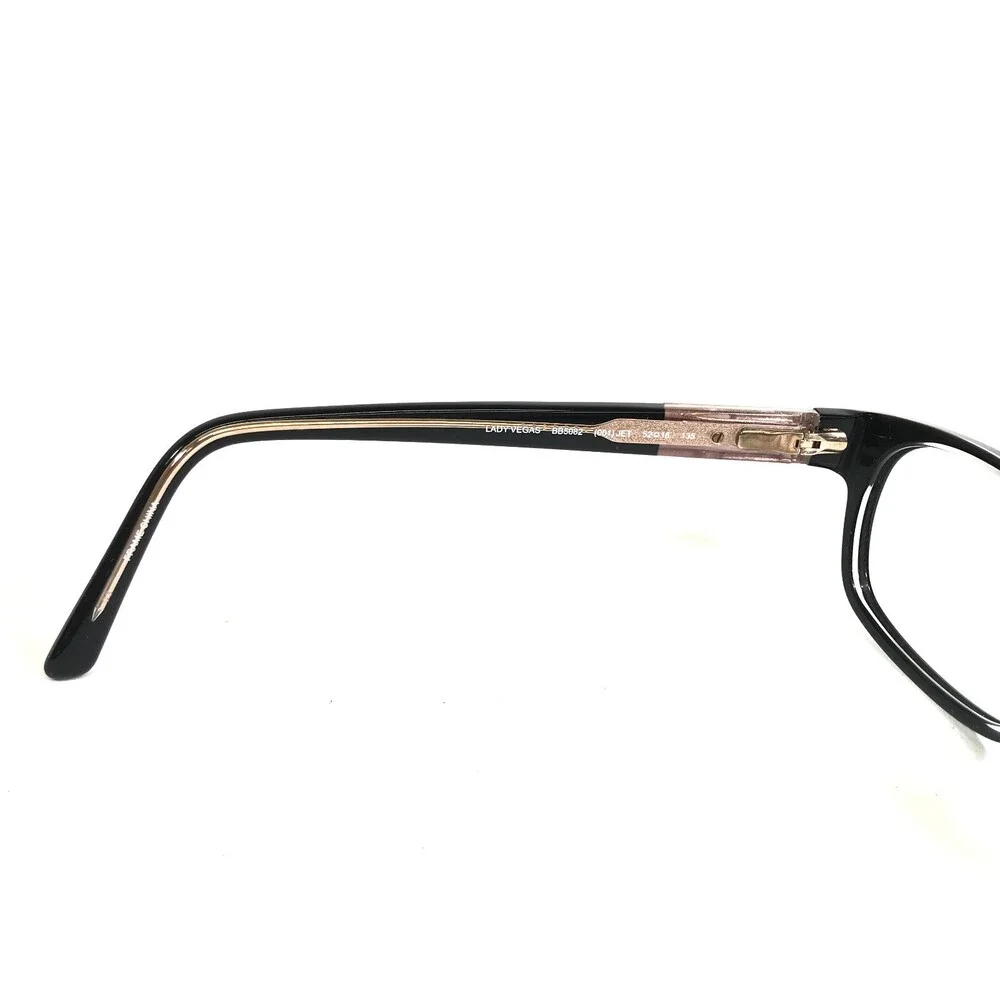 Bebe Eyeglasses Frames BB5082 001 LADY VEGAS Black Clear Crystals 52-16-135
